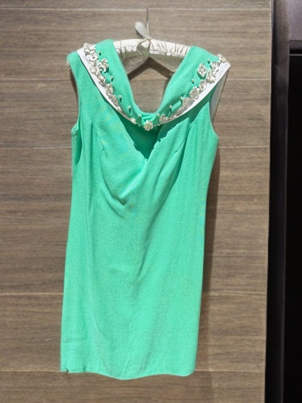 Mid Century Mint Green Shift Dress